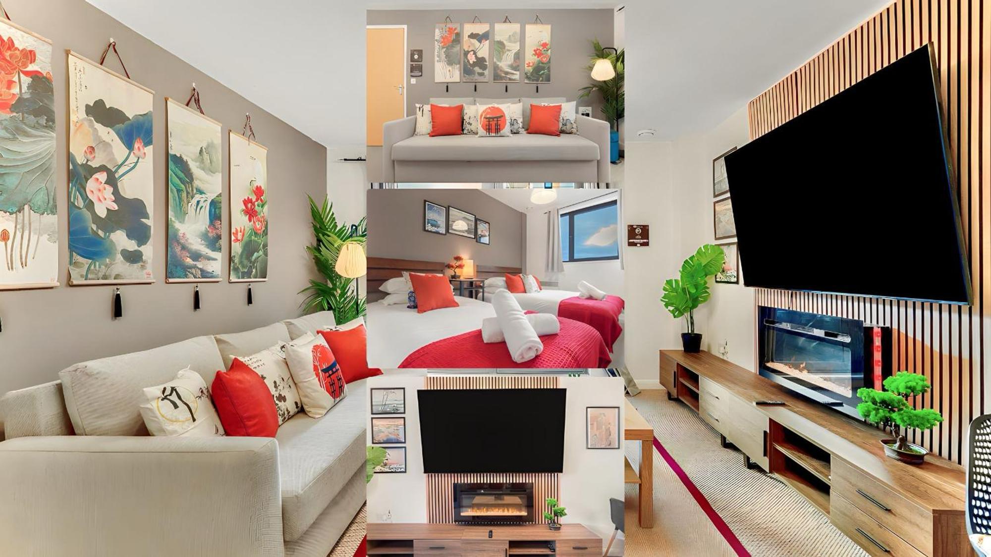 Japanese Suite 2Bed 2Bath, Free Park, Netfix, 75 Inch Tv, Games - City Centre- Maihom Birmingham Buitenkant foto