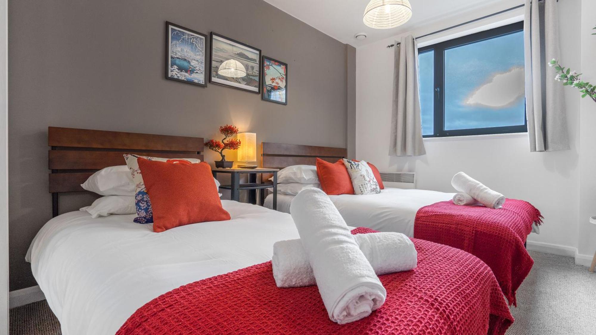 Japanese Suite 2Bed 2Bath, Free Park, Netfix, 75 Inch Tv, Games - City Centre- Maihom Birmingham Buitenkant foto