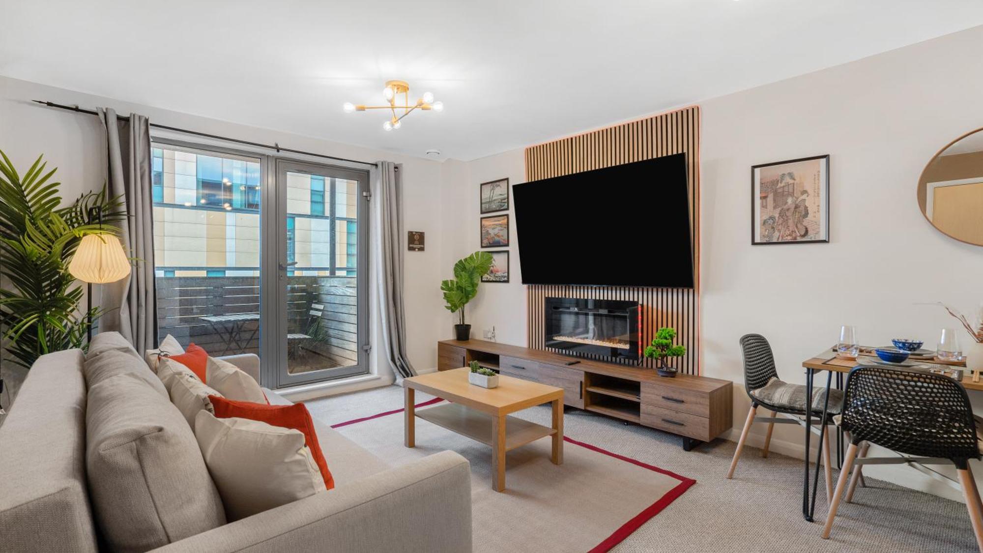 Japanese Suite 2Bed 2Bath, Free Park, Netfix, 75 Inch Tv, Games - City Centre- Maihom Birmingham Buitenkant foto