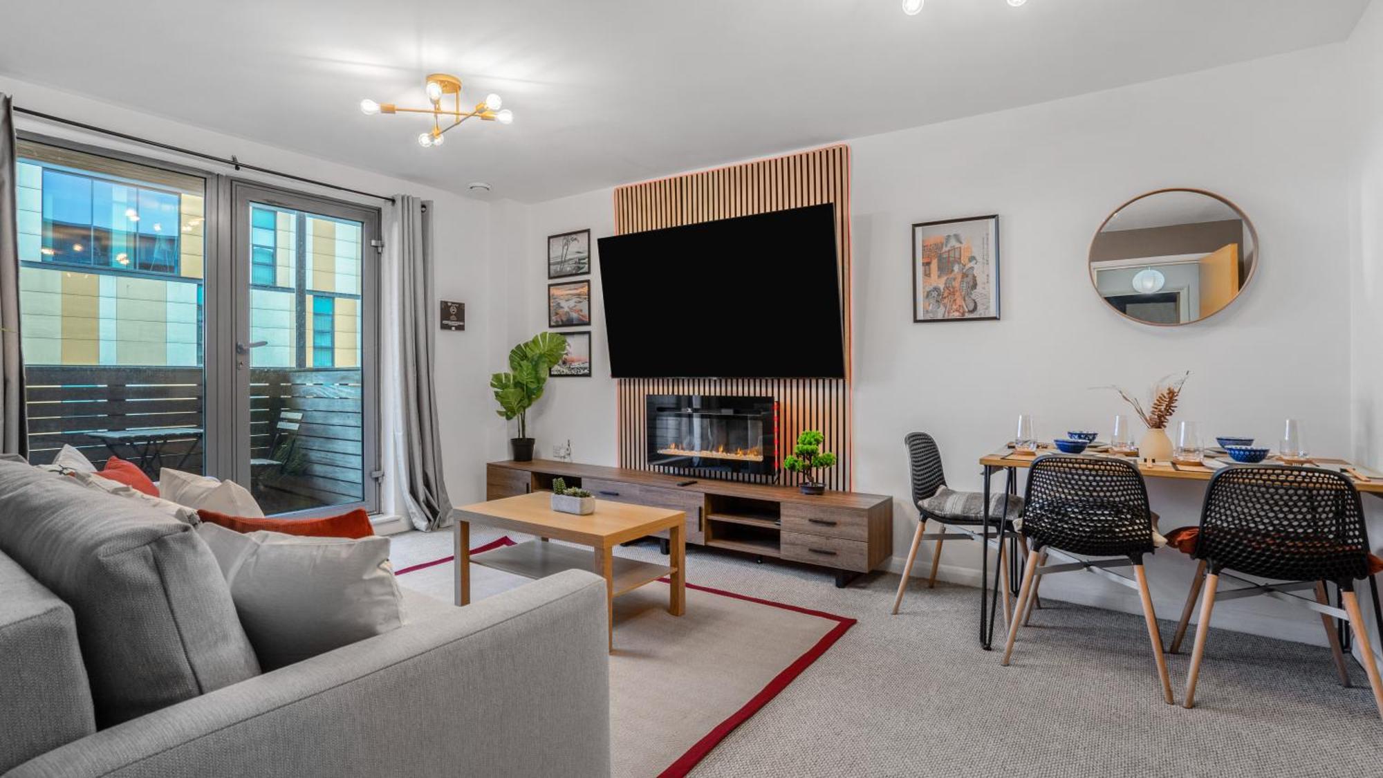 Japanese Suite 2Bed 2Bath, Free Park, Netfix, 75 Inch Tv, Games - City Centre- Maihom Birmingham Buitenkant foto